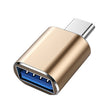 10 PCS USB 3.0 Female to USB-C / Type-C Male OTG Adapter(Gold) - OTG Adapter by PMC TechLife | Online Shopping South Africa | PMC TechLife | Buy Now Pay Later Mobicred