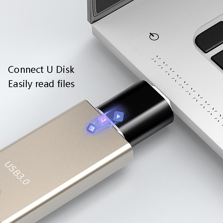 10 PCS USB 3.0 Female to USB-C / Type-C Male OTG Adapter(Gold)