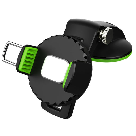 Car Diamond Suction Cup Mobile Phone Holder(Green)