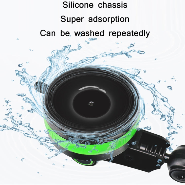Car Diamond Suction Cup Mobile Phone Holder(Green)