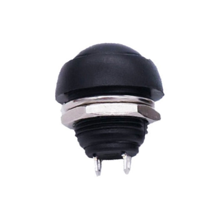 10 PCS Small Water-resistant Self-Reset Button Switch(Black)