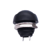 10 PCS Small Water-resistant Self-Reset Button Switch(Black)