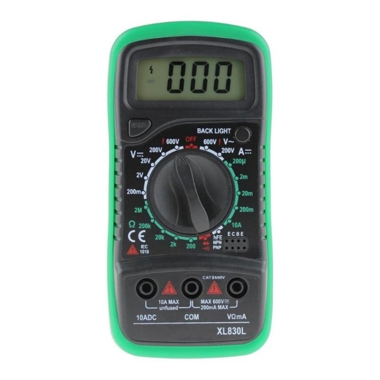 ANENG XL830L Multi-Function Digital Display High-Precision Digital Multimeter, Specification: Bubble Bag Packing(Green)