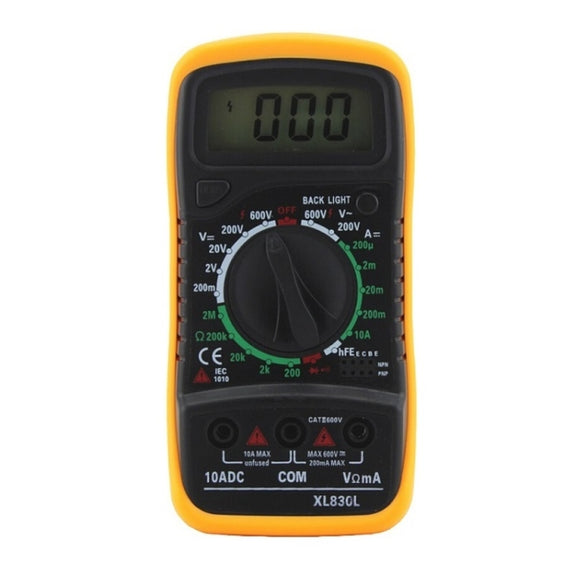 ANENG XL830L Multi-Function Digital Display High-Precision Digital Multimeter, Specification: Standard+10A Extra Tip Pen(Orange)