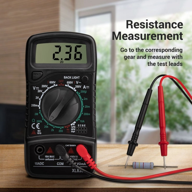 ANENG XL830L Multi-Function Digital Display High-Precision Digital Multimeter, Specification: Standard+10A Extra Tip Pen(Orange)