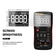 ANENG AN-Q1 Automatic High-Precision Intelligent Digital Multimeter, Specification: Standard with Cable(Orange)