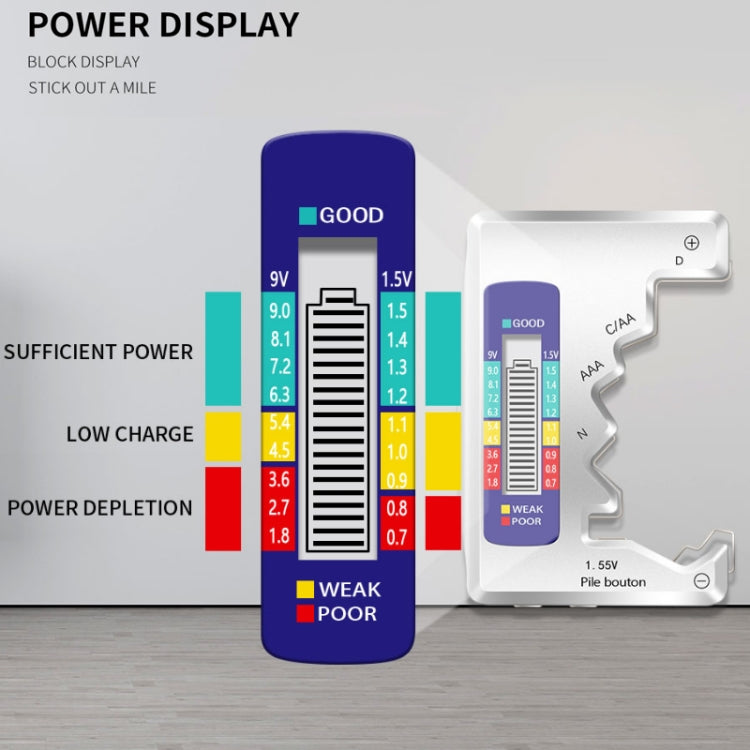 ANENG 1.5V/9V Battery Power Voltage Detector(Black)