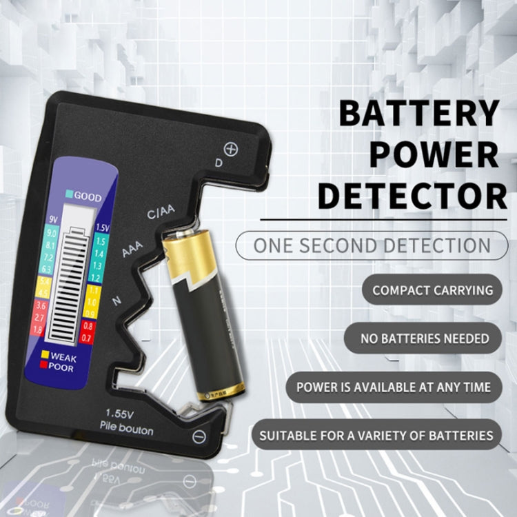 ANENG 1.5V/9V Battery Power Voltage Detector(Black)