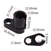 22mm Car Oxygen Sensor Sleeve Disassembly Wrench Tool(1/2 inch Plum Angle)