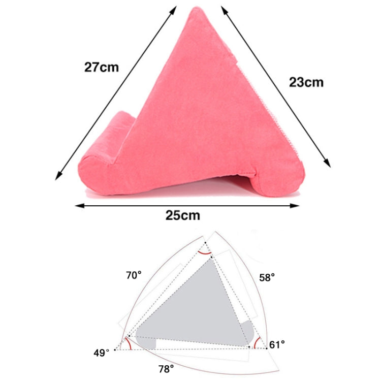 Tablet Mobile Phone Bracket Multi-Angle Pillow, Size: 27x25x23cm(Dark Pink)