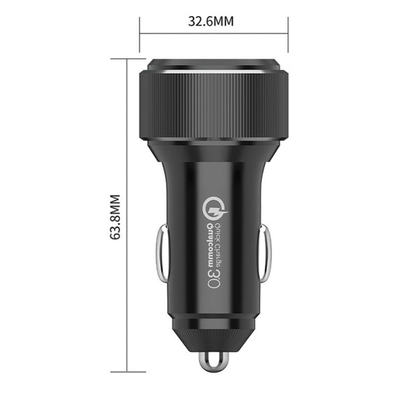 QIAKEY TM328L Dual Port Fast Charge Car Charger