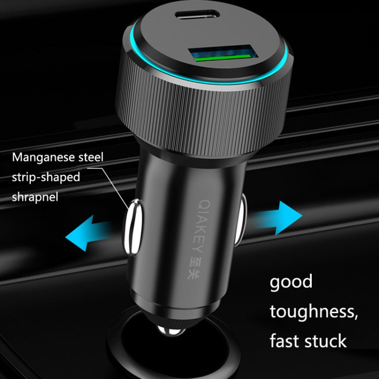 QIAKEY TM330 Dual Port Fast Charge Car Charger