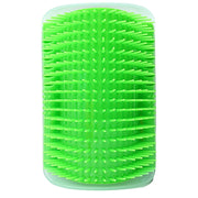Pet Cat Corner Rub Hair Massage Brush(Green)