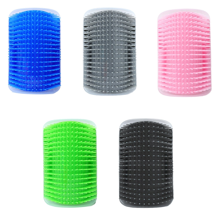 Pet Cat Corner Rub Hair Massage Brush(Green)