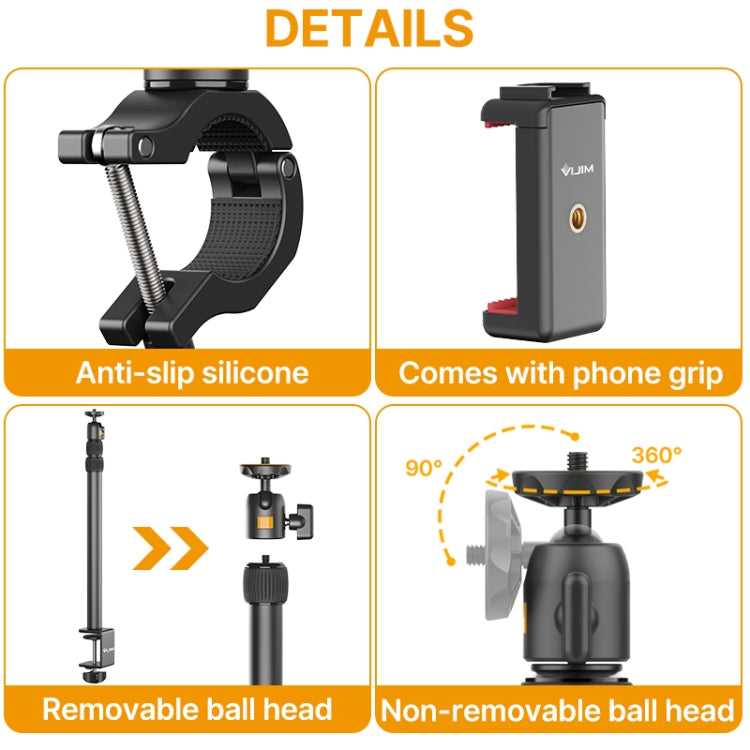 Ulanzi  Vijim LS02  Live Desktop Extension Arm Light Stand  For Ring Light DSLR Camera