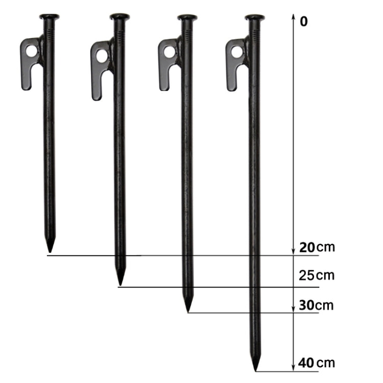 6 PCS 40cm Outdoor Camping Windproof Fixed Canopy Ground Nails