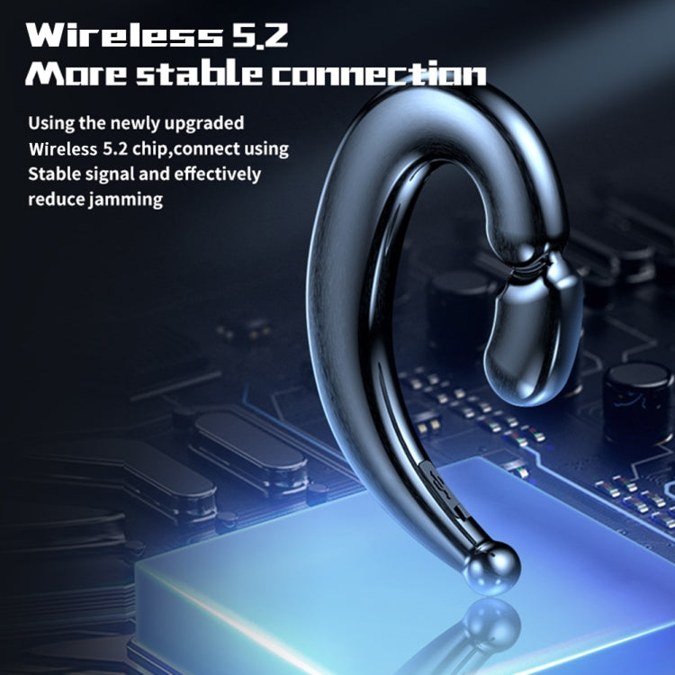 M520 Ear-mounted Stereo Bone Conduction Sports Bluetooth Earphone(Black)