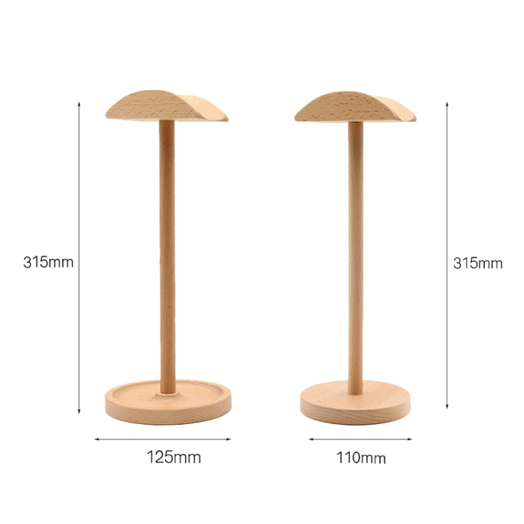 AM-EJZJ001 Desktop Solid Wood Headset Display Stand, Style: B