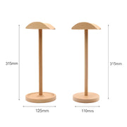 AM-EJZJ001 Desktop Solid Wood Headset Display Stand, Style: B