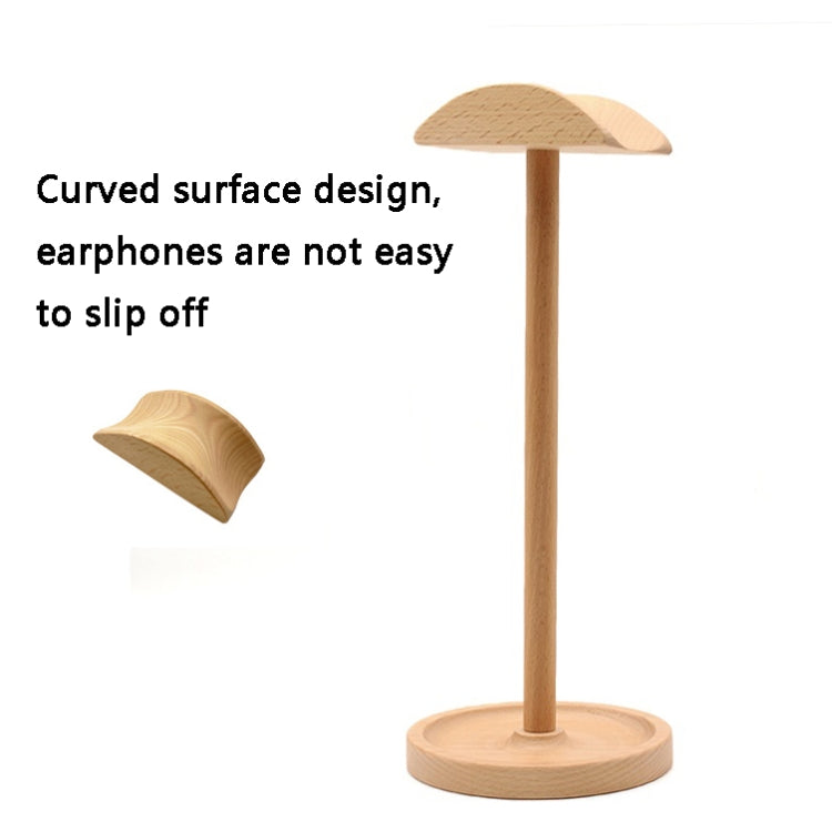 AM-EJZJ001 Desktop Solid Wood Headset Display Stand, Style: B