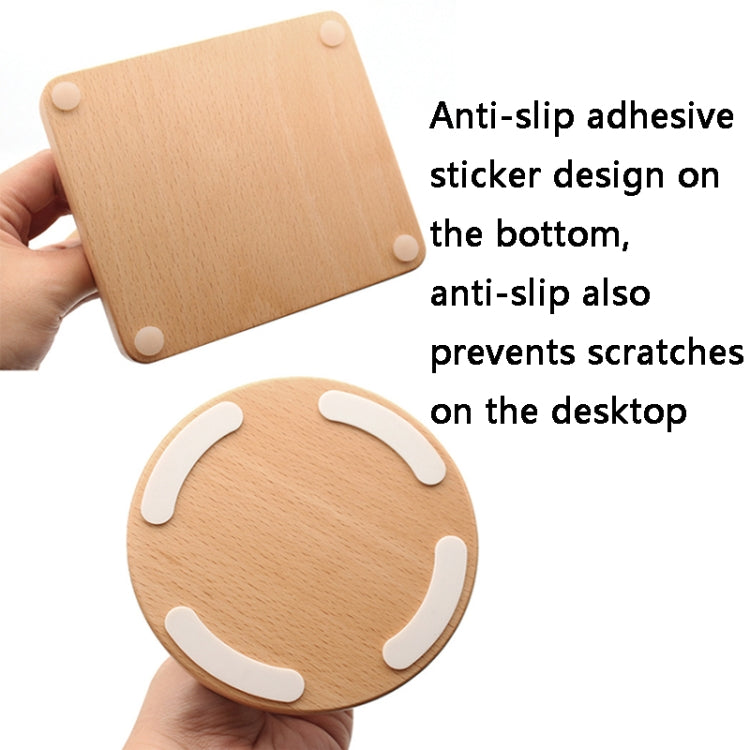 AM-EJZJ001 Desktop Solid Wood Headset Display Stand, Style: B