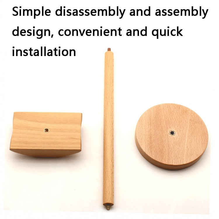 AM-EJZJ001 Desktop Solid Wood Headset Display Stand, Style: B