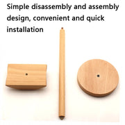 AM-EJZJ001 Desktop Solid Wood Headset Display Stand, Style: B