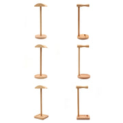 AM-EJZJ001 Desktop Solid Wood Headset Display Stand, Style: E
