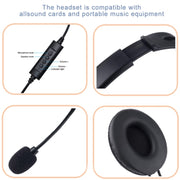 Head-Mounted Wired Headset With Microphone, Style: GAE-440 A