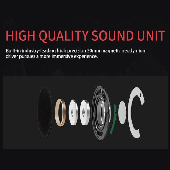 Head-Mounted Wired Headset With Microphone, Style: GAE-440 B