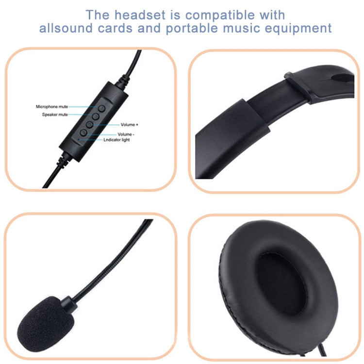 Head-Mounted Wired Headset With Microphone, Style: GAE-109