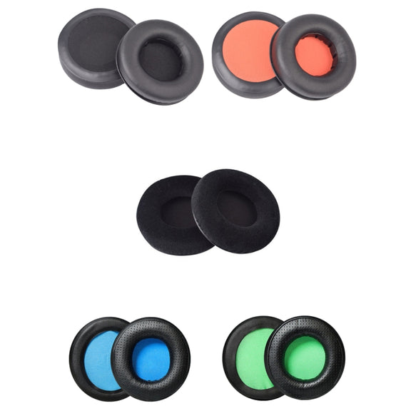 2 PCS Headset Sponge Earmuffs For Razer Kraken 7.1 V1 Pro, Colour: Black+Black Net