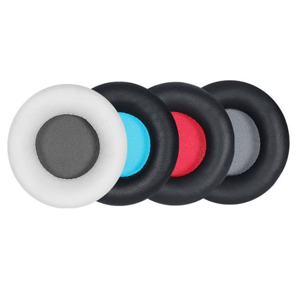 1 Pair Headset Sponge Earmuffs for Audio-Technica ATH-S200BT(Black+Red)