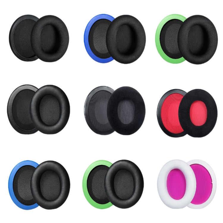 1 Pair Headset Earmuffs For Kingston HyperX Cloud II / Silver / Alpha / Flight / Stinger, Colour: Black Protein Skin