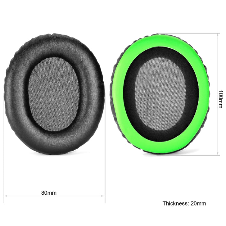 1 Pair Headset Earmuffs For Kingston HyperX Cloud II / Silver / Alpha / Flight / Stinger, Colour: Black Protein Skin
