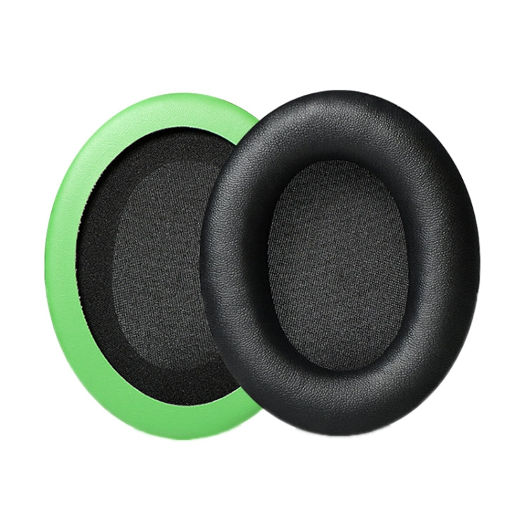2pcs Headset Earmuffs For Kingston HyperX Cloud II / Silver / Alpha / Flight / Stinger, Color: Black+Green Protein Skin