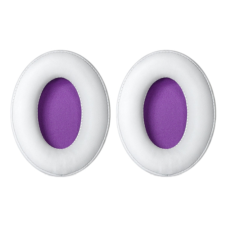 1 Pair Headset Earmuffs For Kingston HyperX Cloud II / Silver / Alpha / Flight / Stinger, Colour: White+Purple Lambskin