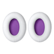 1 Pair Headset Earmuffs For Kingston HyperX Cloud II / Silver / Alpha / Flight / Stinger, Colour: White+Purple Lambskin