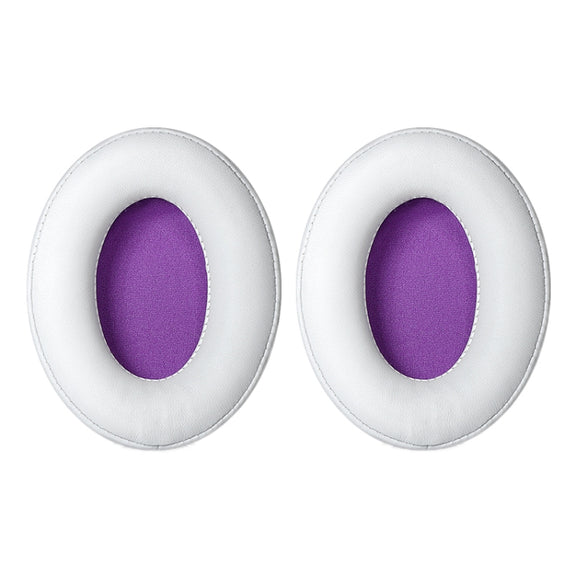 1 Pair Headset Earmuffs For Kingston HyperX Cloud II / Silver / Alpha / Flight / Stinger, Colour: White+Purple Lambskin