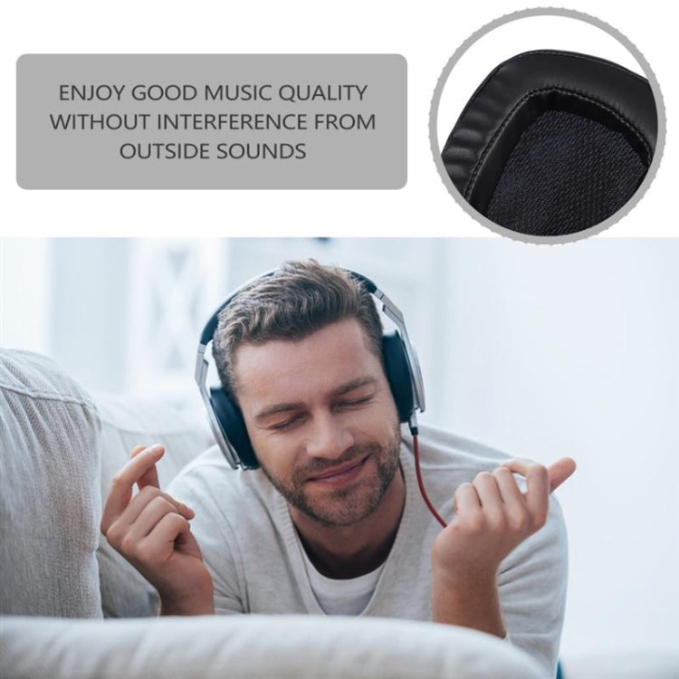 2 PCS Headset Sponge Earpads For Logitech G633 / G933, Colour: Black Gel