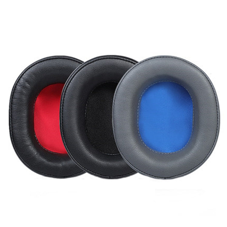 2 PCS Headset Protein Leather Earmuffs for Audio-Technica  ATH-WS660BT(Gray+Blue)