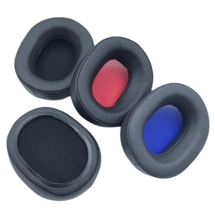 2 PCS Headset Protein Leather Earmuffs for Audio-Technica  ATH-WS660BT(Gray+Blue)
