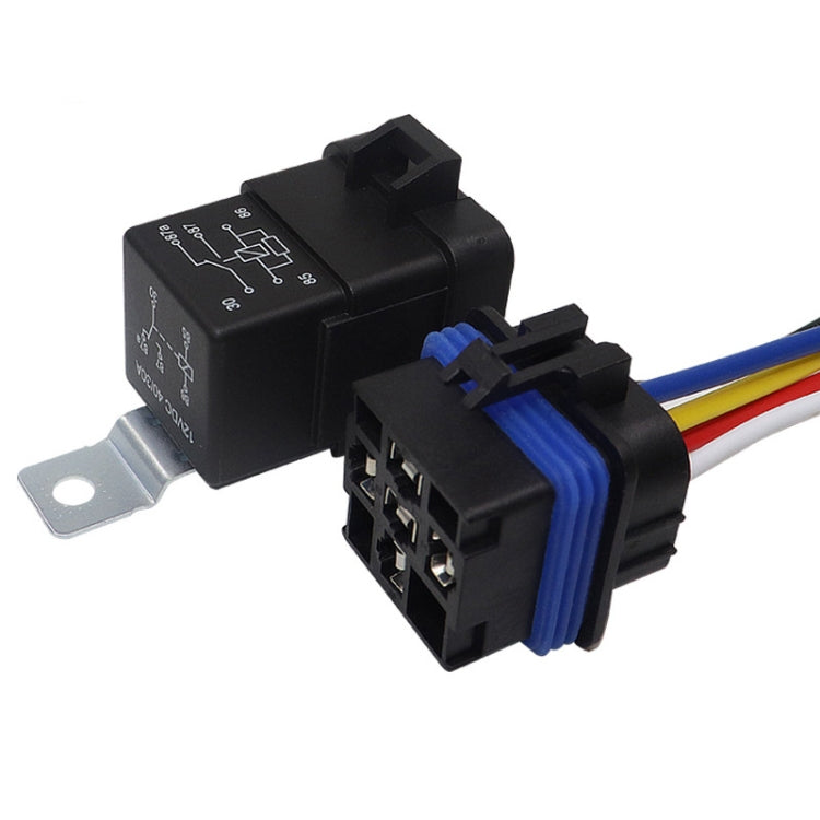 1040 5 Pin Water-resistant Integrated Automotive Relay With Bracket, Rated voltage: 12V
