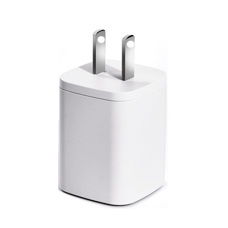 CYKE USB60 20W Mini PD Type-C Port Fast Charger With Type-C To 8 Pin Cable, US Plug(White Set)
