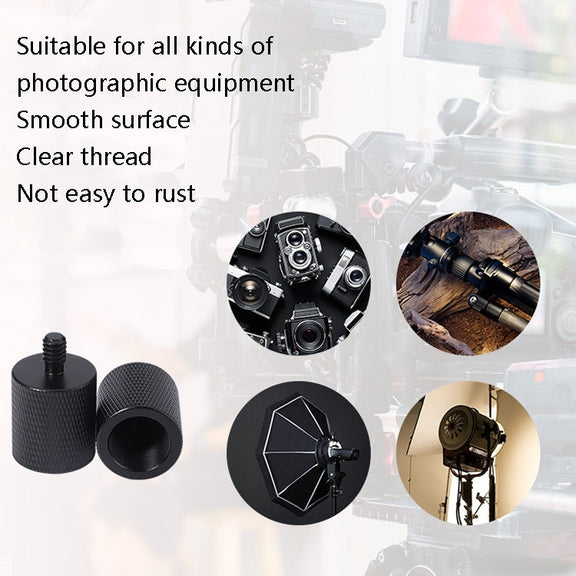 2 PCS Microphone Adapter Screw F10 5/8-27  Female to 3/8 Male Screw
