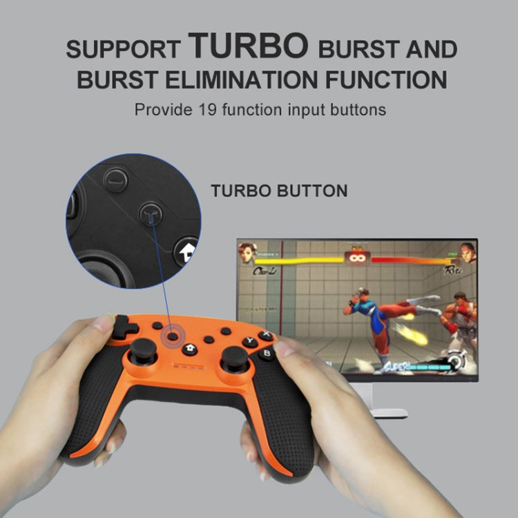 HS-SW520 3 In 1 Gamepad For Switch / PC / Android(Orange)