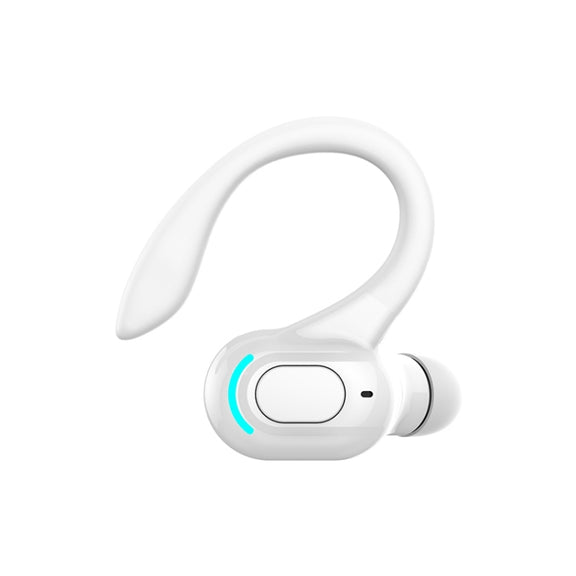 F8 Bluetooth 5.1 Ear-Mounted Stereo Wireless Sports Earphone(White)
