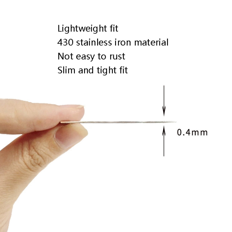 20 PCS Ring Car Magnetic Suction Wireless Charger Lead Magnetic Ring Back Sticker, Color: Silver