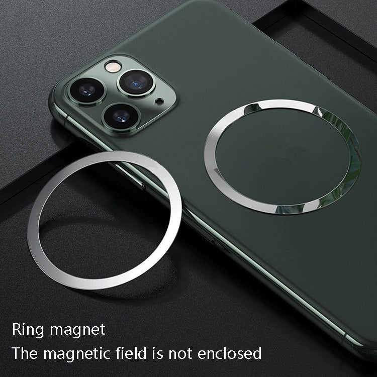 20 PCS Ring Car Magnetic Suction Wireless Charger Lead Magnetic Ring Back Sticker, Color: Silver