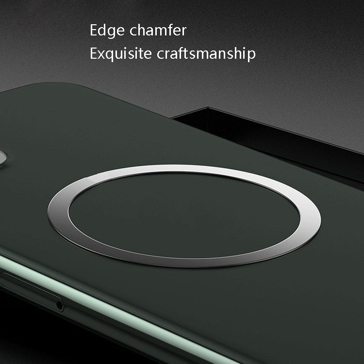 20 PCS Ring Car Magnetic Suction Wireless Charger Lead Magnetic Ring Back Sticker, Color: Silver